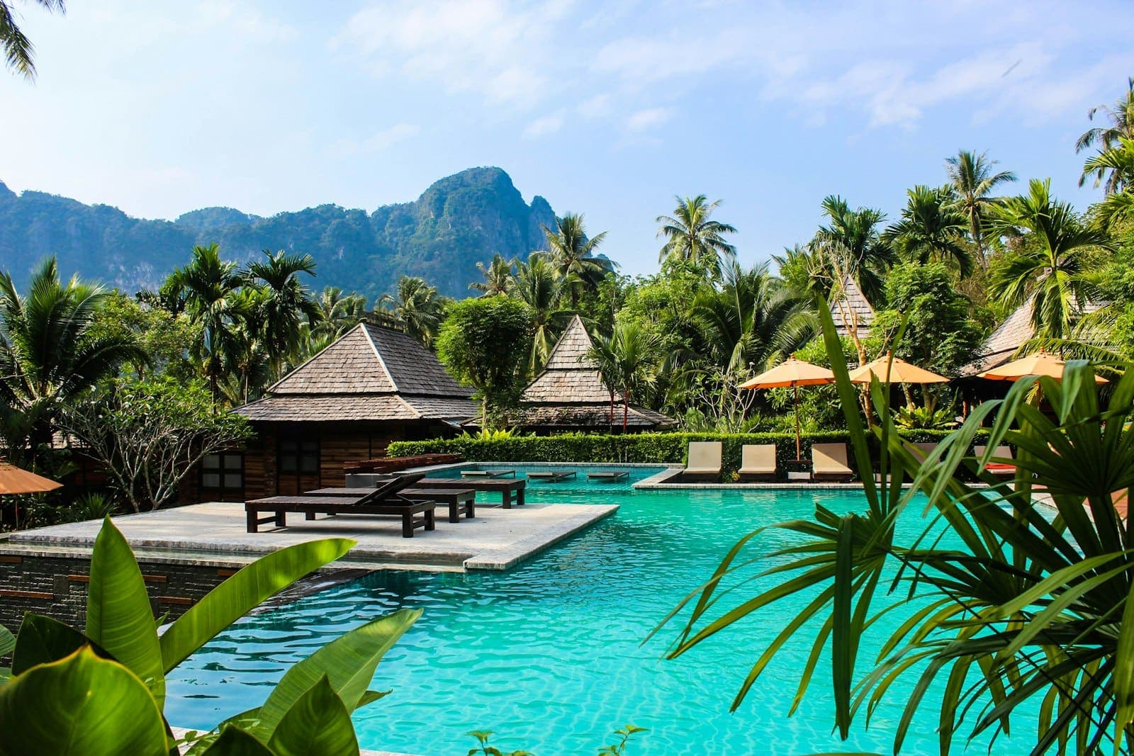 Goa beach resort pool