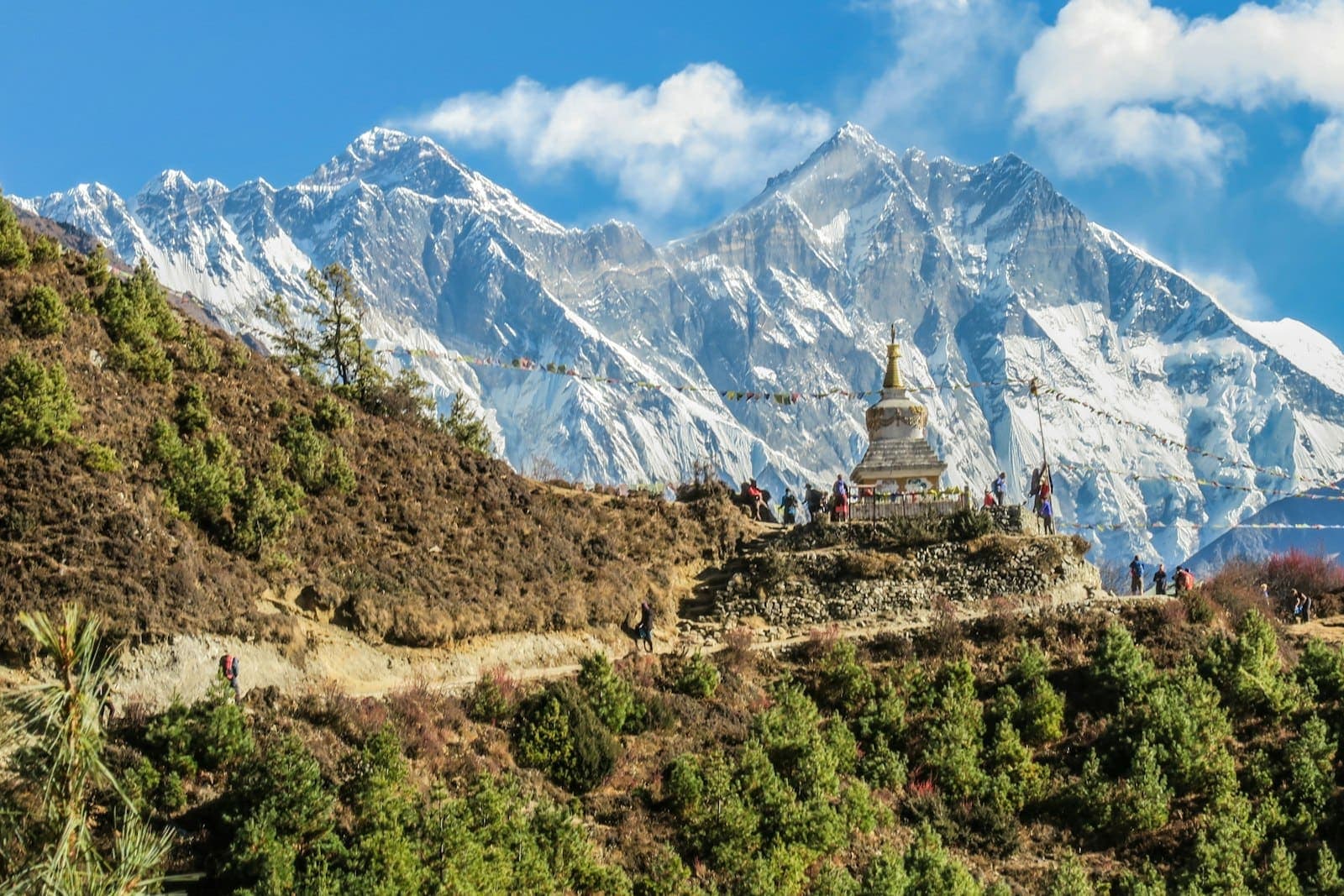 Himalayan peaks above the Kathmandu Valley