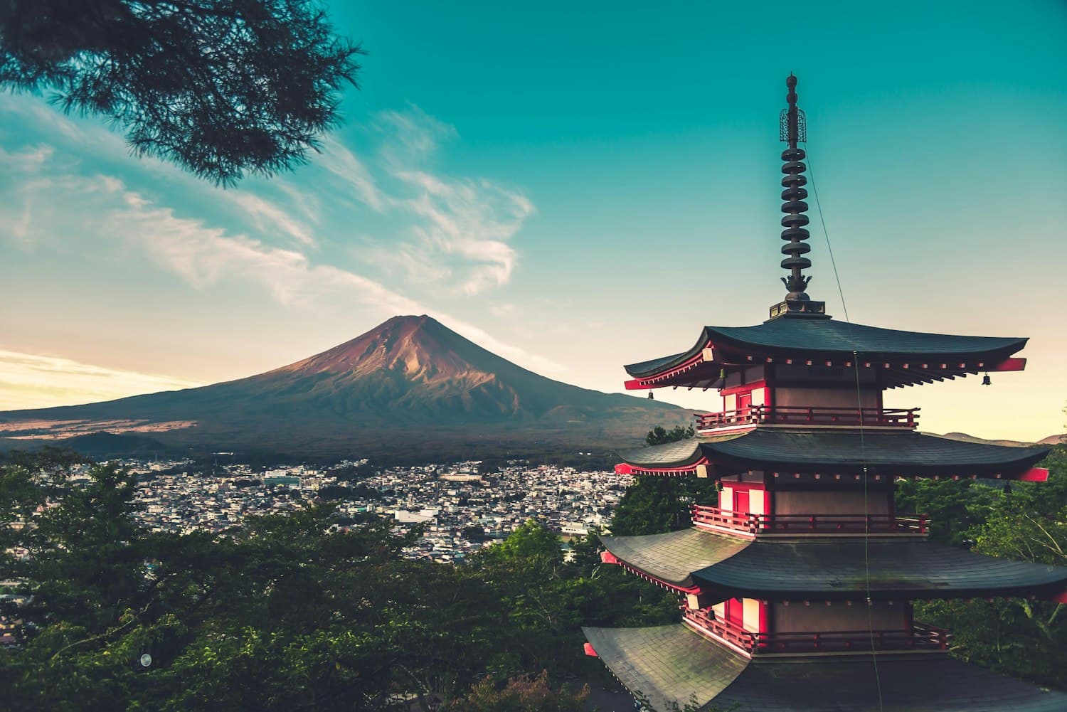 Mount Fuji and the Chureito Pagoda