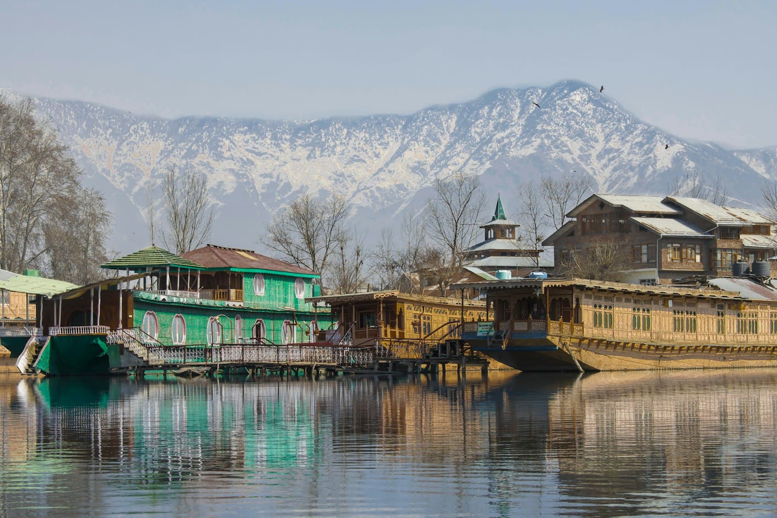 Shikaras on Dal Lake