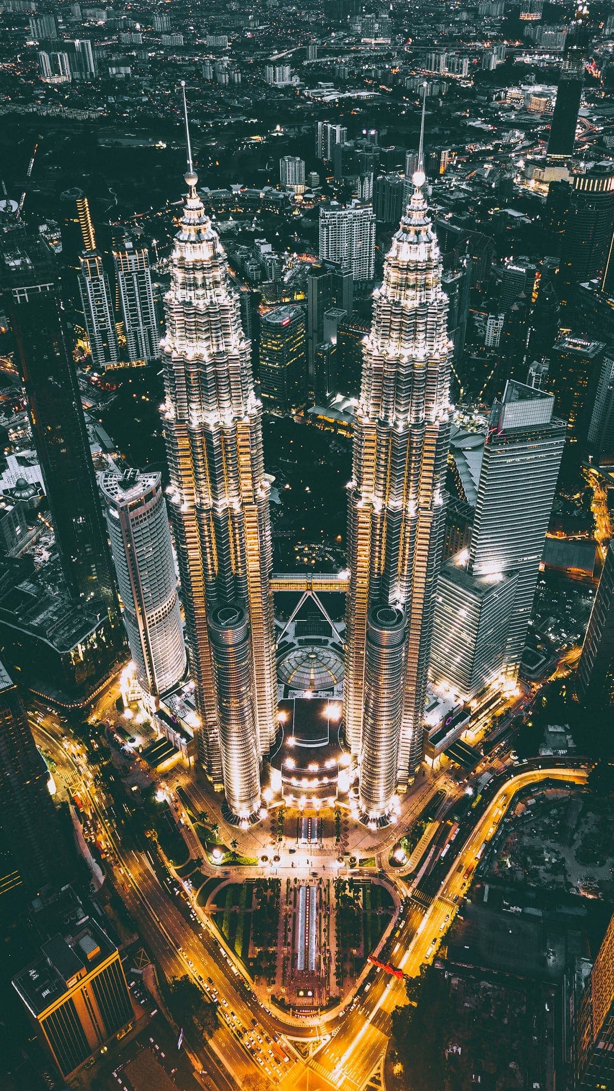 Kuala Lumpur skyline at night