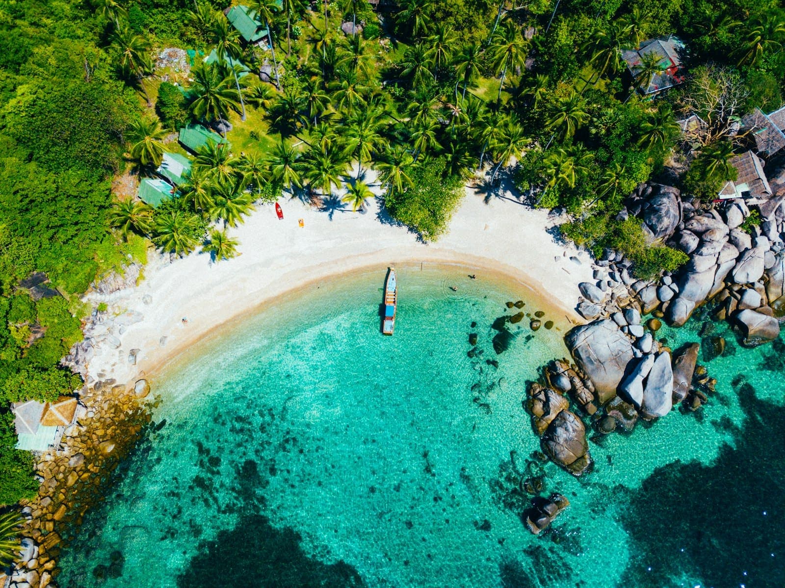 Thai island beach with turquoise water