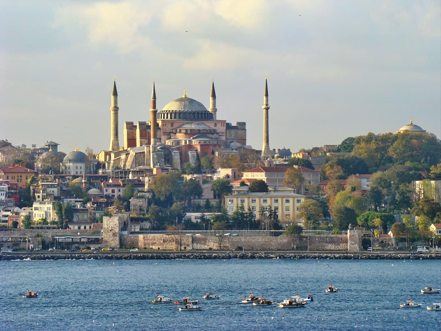 The Istanbul skyline across the water